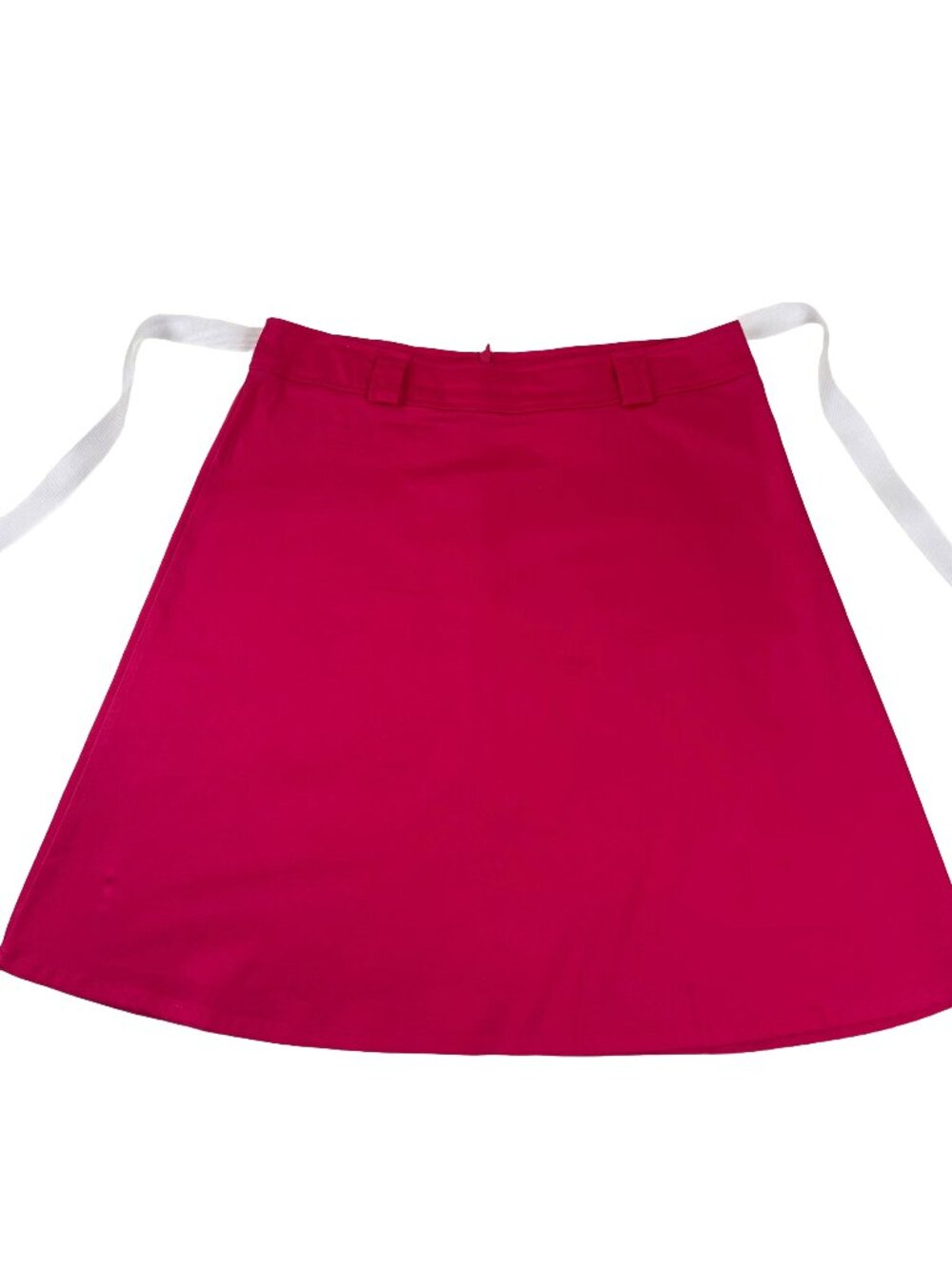 Vintage Blue 90s Cotton A Line Knee Length Hot Pink Skirt Size 12‎ Mod Style